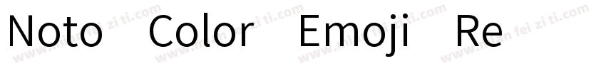 Noto Color Emoji Re字体转换